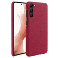 Samsung Galaxy S23 5G Stoffbeschichtetes Kunststoff Hülle - Rot