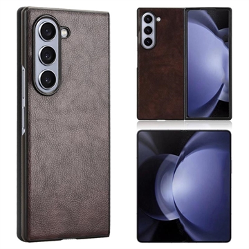 Samsung Galaxy Z Fold6 Beschichtet Kunststoff Hülle - Braun