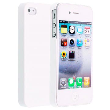 iPhone 4 / 4S Code Beschichtet Hart Schale - Weiß