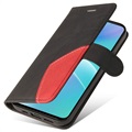 Bi-Color Serie OnePlus Nord 2T Schutzhülle mit Geldbörse - Schwarz