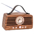 Creative Retro FM Radio Bluetooth Lautsprecher - Braun