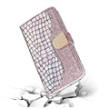 Croco Bling Serie iPhone 12 Pro Max Wallet Schutzhülle