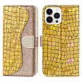 Croco Bling Serie Samsung Galaxy A13 5G Wallet Hülle - Roségold