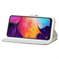 Croco Bling Samsung Galaxy A50 Wallet Schutzhülle - Gold