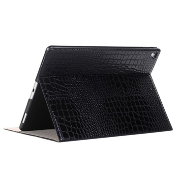 iPad Air Folio Tasche - Krokodil - Schwarz