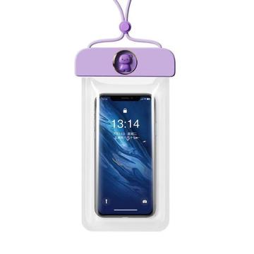 Niedlicher Bär Smartphone wasserdichte Hülle - 7.2" - hell lila