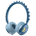 Süßer Dinosaurier Stereo Kinder Kopfhörer Y18 - 3.5mm - Blau