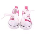 Niedliche Mini-Schnürschuhe für Labubu 17cm - Hot Pink