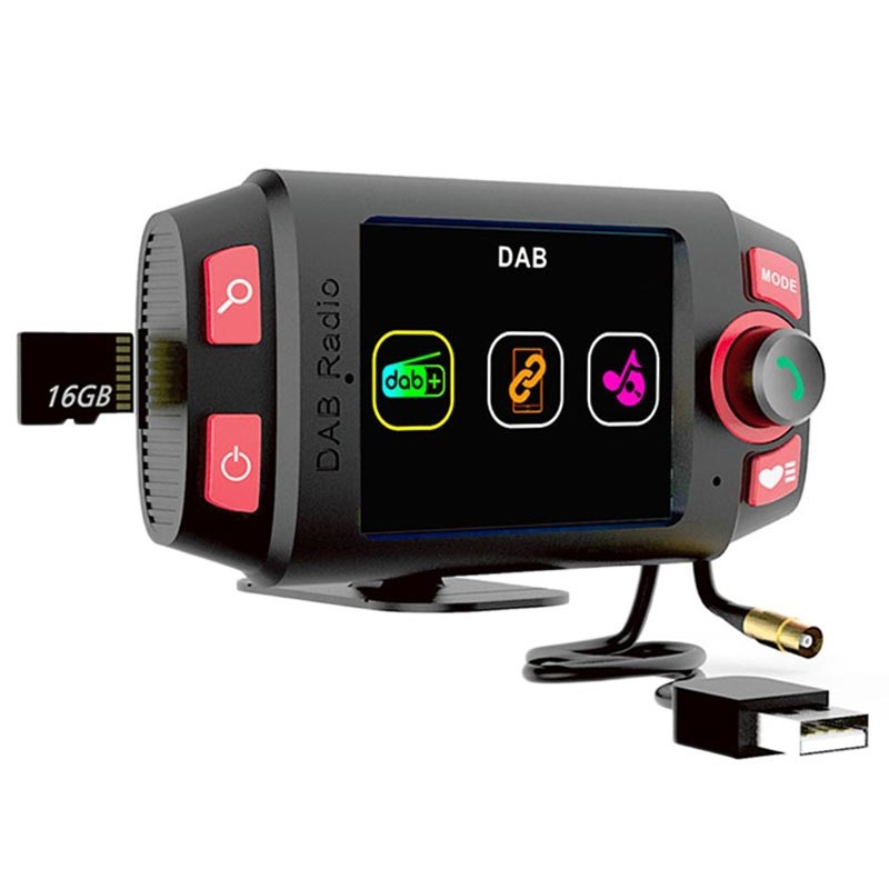 Panter helpen Terugroepen DAB Autoradio mit Bluetooth Freisprecheinrichtung & FM Transmitter DAB-C8