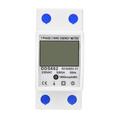 DDS662 Kilowatt Stromverbrauch Monitor AC 230V 50Hz Elektrische Leistung Verbrauch Watt Meter Tester - Weiß