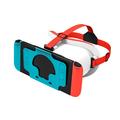 DEVASO VR Headset für Nintendo Switch Spielkonsole Wärmeableitung Kunststoff Kopfband VR Brille - weiß / blau