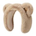 DEZ45 Niedliches Plüsch-Bärenohr Winter-Stirnband / Ohrenschützer