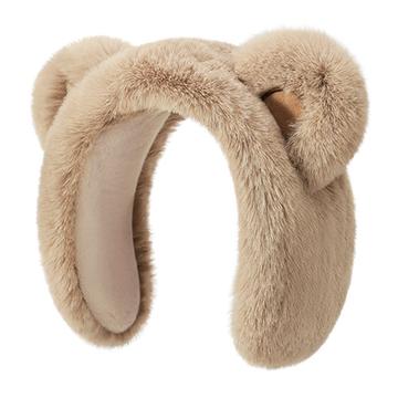 DEZ45 Niedliches Plüsch-Bärenohr Winter-Stirnband / Ohrenschützer