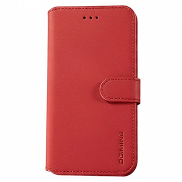 iPhone 7/8/SE (2020)/SE (2022) DG.MING Retro Wallet Hülle - Rot