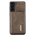 DG.Ming M2 Samsung Galaxy S21 FE 5G Hybrid Case mit Geldbörse - Kaffee