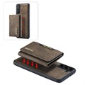 DG.Ming M2 Samsung Galaxy S21 FE 5G Hybrid Case mit Geldbörse - Kaffee