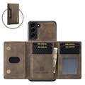 DG.Ming M2 Samsung Galaxy S21 FE 5G Hybrid Case mit Geldbörse - Kaffee