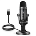 DLDZ JD-900 USB Kondensator Mikrofon mit Pop Filter und Ständer
