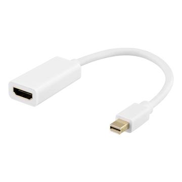 Deltaco Mini DisplayPort zu HDMI Adapter - 0.2m - Weiß