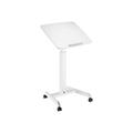 Deltaco Büro-Sitz-Steh-Schreibtisch - Weiß