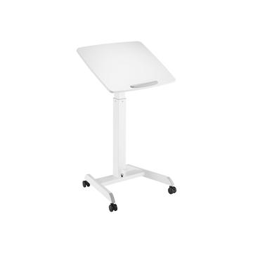 Deltaco Büro-Sitz-Steh-Schreibtisch - Weiß