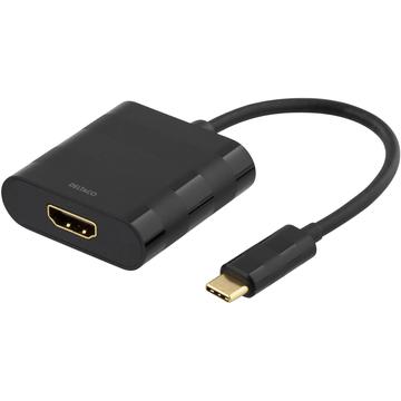 Deltaco USB-C auf HDMI Adapter - 4K/60Hz - Schwarz