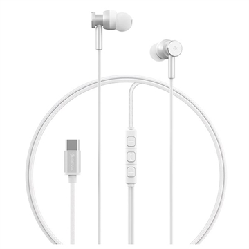 Devia M1 Metall Kabelgebundene USB-C Kopfhörer - Silber