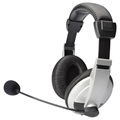 Digitus DA-12201 Stereo Multimedia Headset - Silber / Schwarz