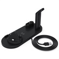 Dockingstation mit QI Wireless Ladegerät UD15 - Schwarz