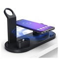 Dockingstation mit QI Wireless Ladegerät UD15 - Schwarz