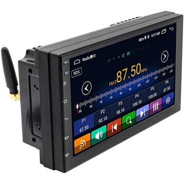 Doppel-DIN CarPlay / Android-Autoradio mit GPS-Navigation S-072A (Offene Verpackung - Bulk Befriedigend)