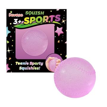 Dowmoo Mini-Sportball zum Drücken / Anti-Stress-Spielzeug - Baseball / Rosa
