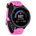 Zweifarbiges Garmin Forerunner 235/630/735 Silikon Sportarmband - Rosa / Schwarz