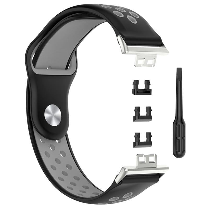 Zweifarbiges Huawei Watch Fit Silikon Sportarmband