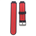 Zweifarbiges Garmin Forerunner 235/630/735 Silikon Sportarmband - Rot / Schwarz