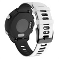 Zweifarbiges Garmin Vivoactive 4 Silikon Sportarmband - Weiß / Schwarz