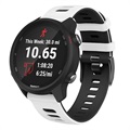 Zweifarbiges Garmin Vivoactive 4 Silikon Sportarmband - Weiß / Schwarz