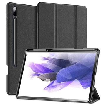Dux Ducis Domo Samsung Galaxy Tab S7+/S8+ Tri-Fold Folio Hülle - Schwarz