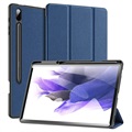 Dux Ducis Domo Samsung Galaxy Tab S7+/S8+ Tri-Fold Folio Hülle - Blau