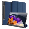 Dux Ducis Domo Samsung Galaxy Tab S7/S8 Tri-Fold Hülle - Blau