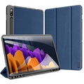 Dux Ducis Domo Samsung Galaxy Tab S7/S8 Tri-Fold Hülle - Blau