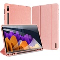 Dux Ducis Domo Samsung Galaxy Tab S7/S8 Tri-Fold Hülle - Roségold