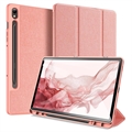 Samsung Galaxy Tab S9 Dux Ducis Domo Tri-Fold Smart Folio Hülle - Rosa