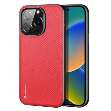 Dux Ducis Fino Series iPhone 14 Pro Hybrid Hülle - Rot