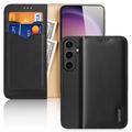 Samsung Galaxy S24 Dux Ducis Hivo Lederhülle mit Geldbörse - Schwarz
