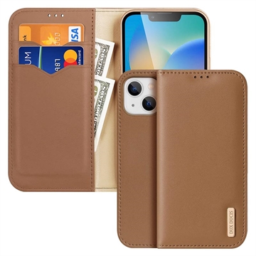 Dux Ducis Hivo iPhone 14 Lederhülle mit Geldbörse