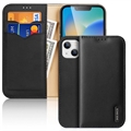 Dux Ducis Hivo Samsung Galaxy S22 5G Lederhülle mit Geldbörse - Schwarz