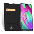 Dux Ducis Skin Pro Samsung Galaxy A40 Flip Hülle - Schwarz