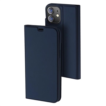 Dux Ducis Skin Pro iPhone 12/12 Pro Flip Hülle - Dunkel Blau