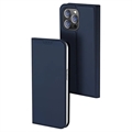 iPhone 15 Pro Dux Ducis Skin Pro Flip Case - Blau